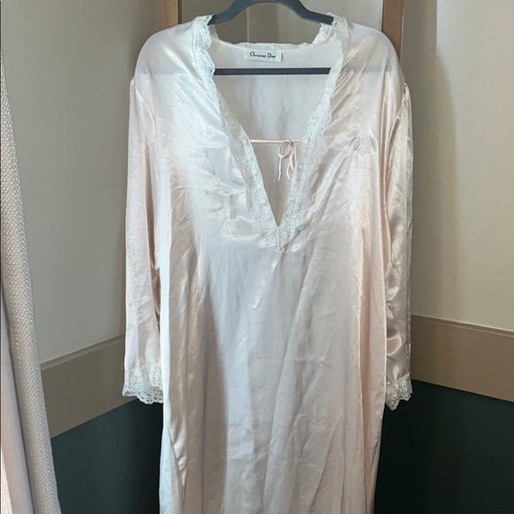 Dior Other - Dior Cream Rose Vintage Nightgown with Elegant Detailing